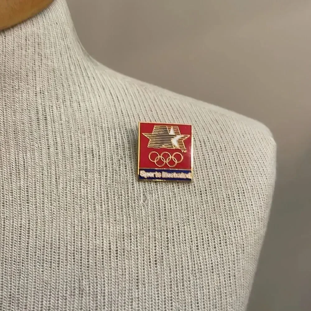 Vintage Sports Illustrated 1980 Olympic Lapel Pin Enamel Pin
